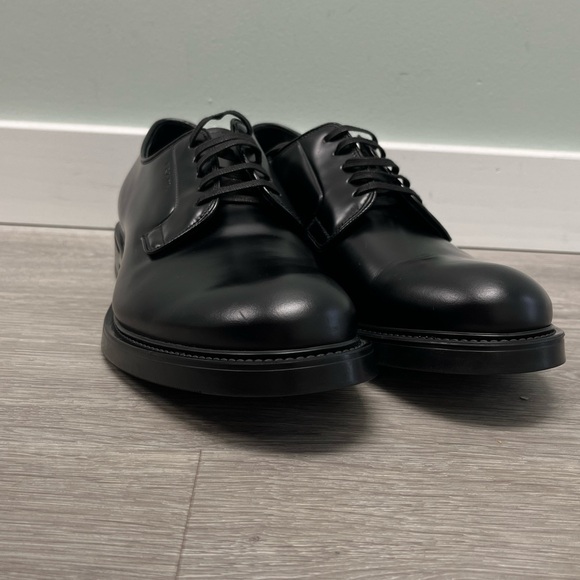 Prada Brushed Leather Lace-up Derby shoe. Prada size 9 US 10. - Picture 6 of 16